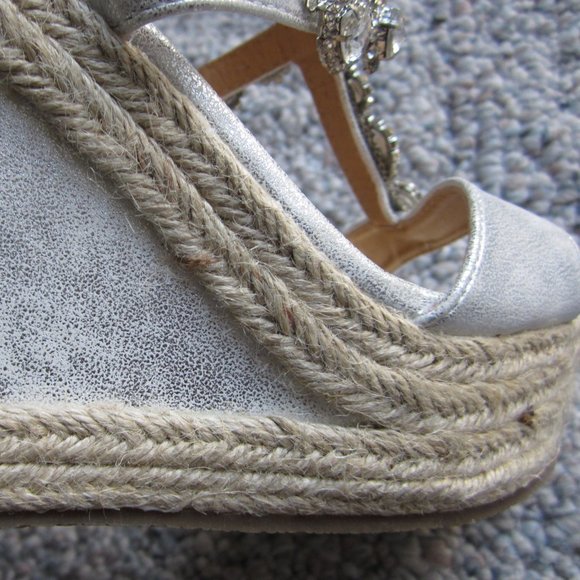 Refresh Beverly03 Metallic Rhinestone Espadrille - Picture 8 of 16